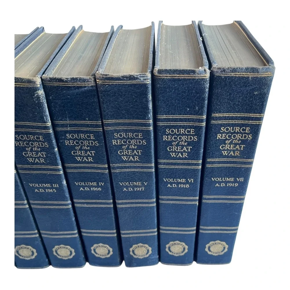 7 Volume Set Source Records of the Great War American Legion History Books